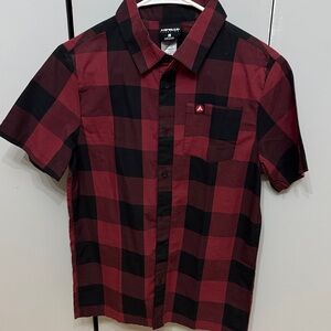 Red and Black Plaid Boys shirt
